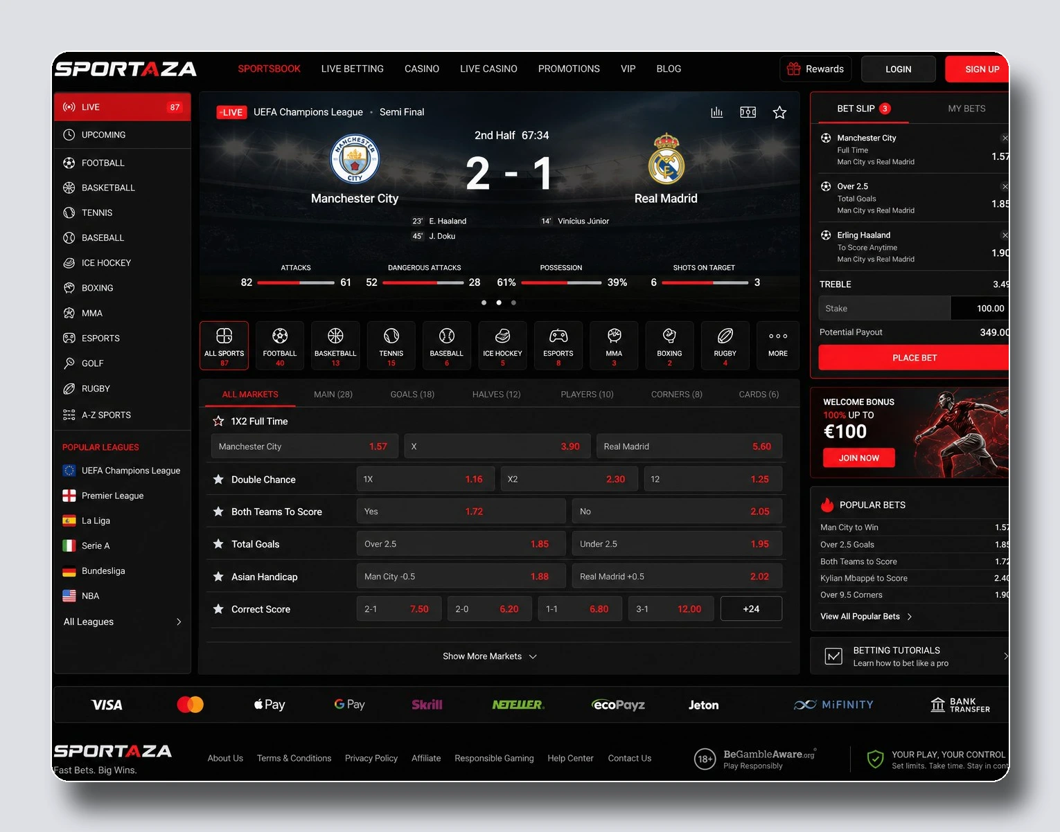 Sportaza — casas de apuestas sin licencia en España